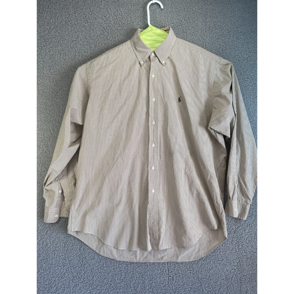 Ralph Lauren Blake Shirt Mens‎ Large  Plaid  Button Up Long Sleeve